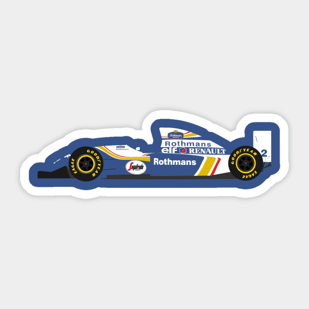 WIlliams FW16 F1 Sticker by s.elaaboudi@gmail.com